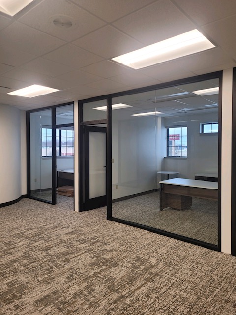 individual offices with large windows